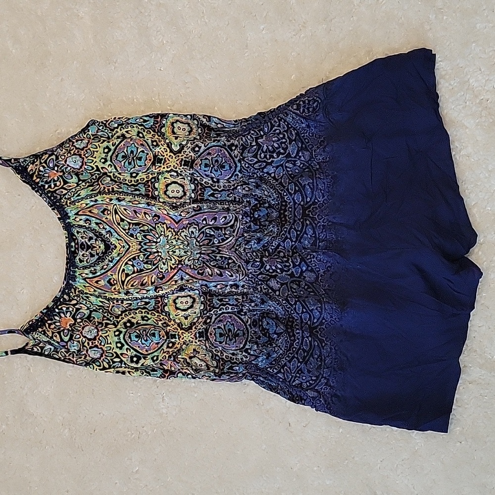 NWT Victoria Secret romper with adjustable straps, pockets & elastic waist
